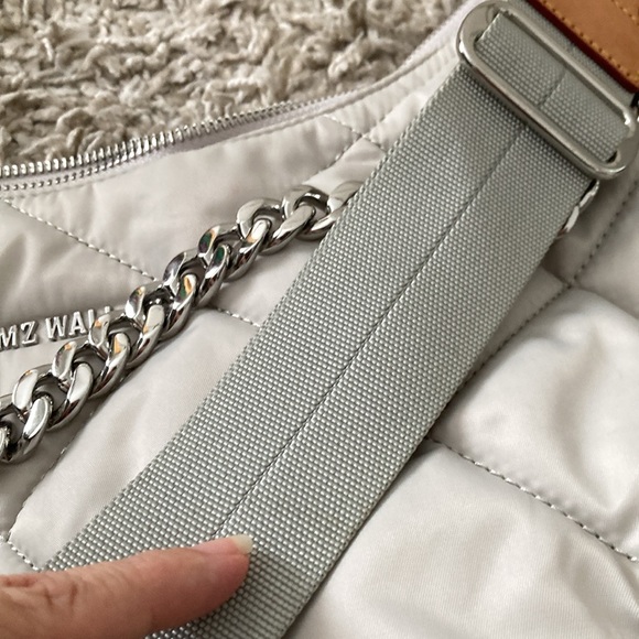 Lovely MZ Wallace quilted Madison handbag./French grey color/very good condn - Picture 11 of 17